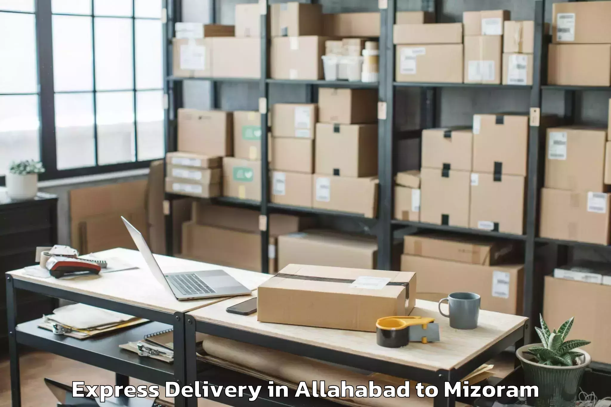 Affordable Allahabad to Mizoram Express Delivery